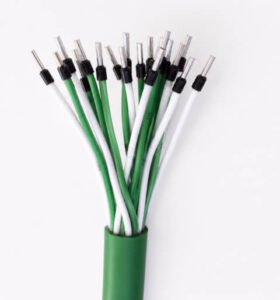 green cable ferrule wires