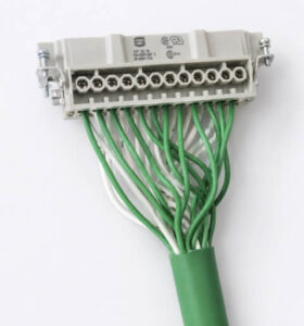green cable harness connector