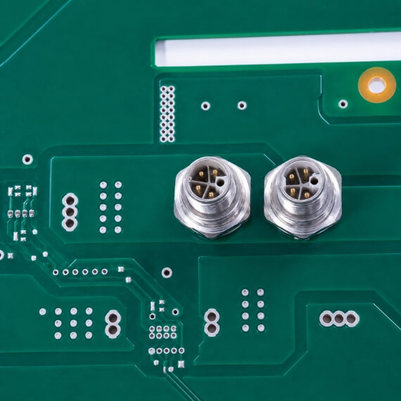 automation pcb connector closeup