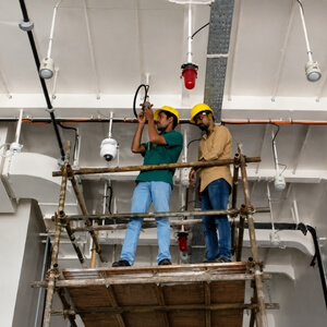 cctv scaffolding installation work