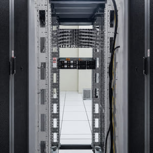data center aisle view