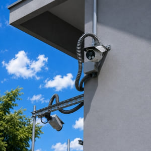 dual cctv camera installation