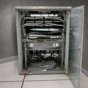 network cabinet installation