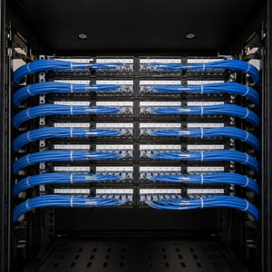 patch panel rack cabling
