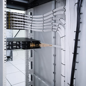 structured cabling rack installation