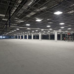 warehouse construction site view