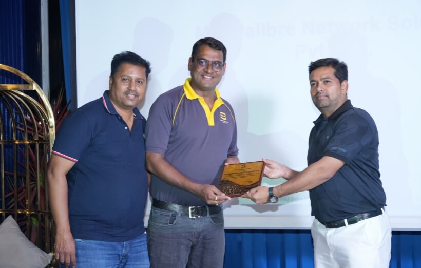 award plaque handover