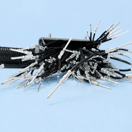 crimped harness wire terminals